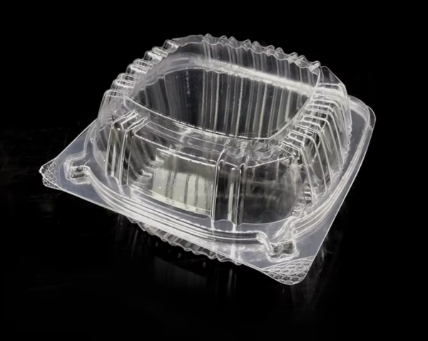 Disposable clear round Plastic takeaway reusable fruit salad bowl with lid - Image 5