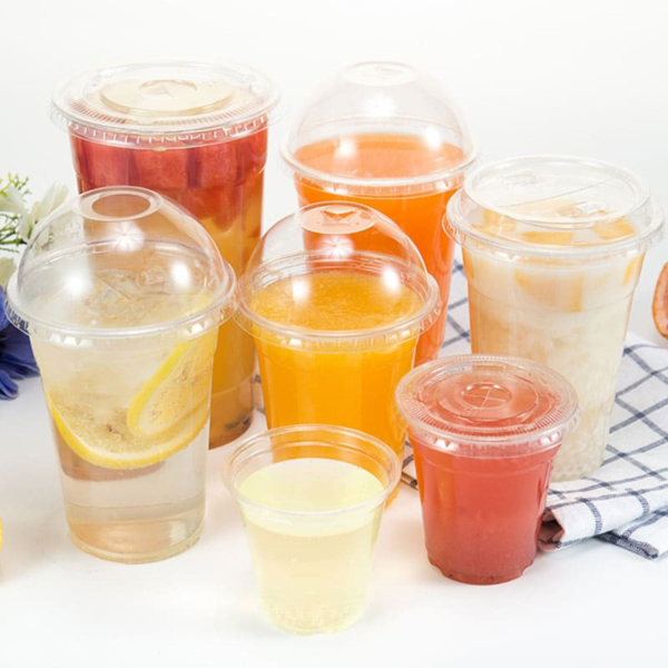 Clear Plastic Disposable Plastic Cups For Iced Coffee Bubble Boba Milk Tea Smoothie With Flat Lids Or Dome Lids Custom Logo - Image 9